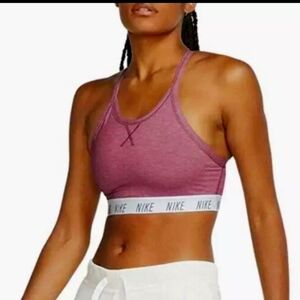 Nike Dri-Fit Medium Support Padded Swoosh Sports Bra Women's Size S